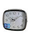 Silent Tabletop Clock with Indicators with Alarm Clock Black