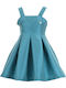 Children's Dress Sleeveless Petrol (Item J062)
