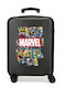 Disney Marvel Comic Παιδική Βαλίτσα Ταξιδίου Καμπίνας Σκληρή Μαύρη με 4 Ρόδες Ύψους 55εκ.