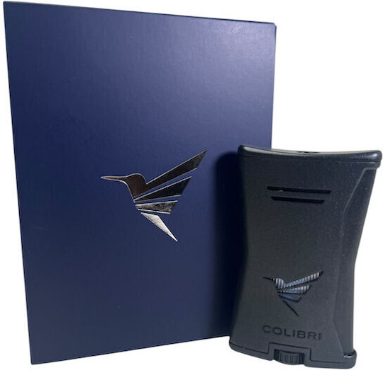 Colibri Αναπτήρας Flamme Winddicht mit Jet-Flamme in Schwarz Farbe