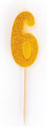 Candle Trend Glitter Mini No 6 8.8cm 957641 Random Color Selection