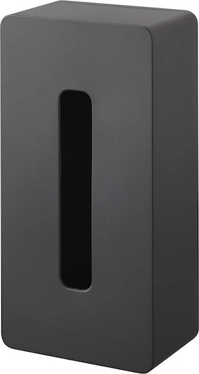 Yamazaki Wall Mounted Plastic Tissue Holder Black 13.2x8.3x26.2cm