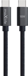 Maxlife USB 2.0 USB-C männlich - USB-C 100W 2m Maxlife USB 2.0 USB-C männlich - USB-C 100W 2m