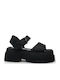 Jojo Women's Flat Sandals in Black Color