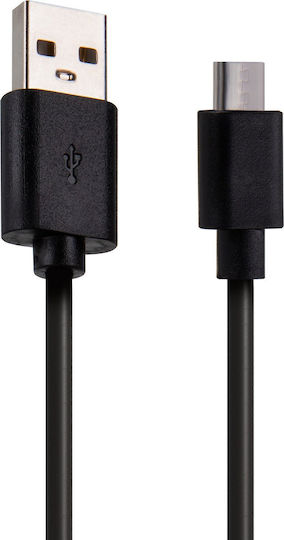 Setty Regular USB 2.0 spre micro USB Cablu Negru 1m 1buc