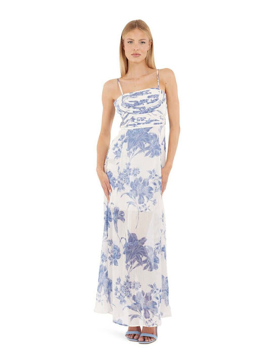 guess blue and white dress Guess Blue & White Tie Dye Crossover Fully Lined Dress Size 2 MSRP $98 NWTS!
