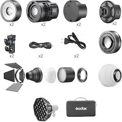 Godox Photography & Video Lighting Kit 2 Lights 60W RGB Godox Photography & Video Lighting Kit 2 Lights 60W RGB