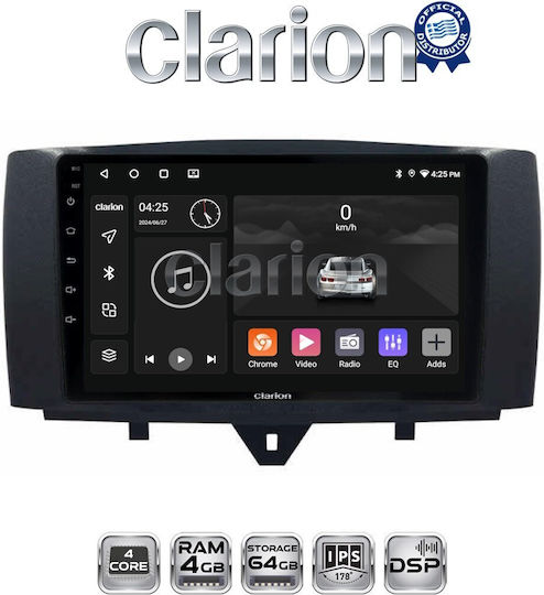 Clarion Sistem Audio Auto pentru Smart PentruDoi 2011> 2015 (Bluetooth/USB/WiFi/GPS/Apple-Carplay/Android-Auto)
