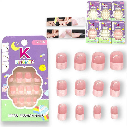 Artificial Nail Tips French 12pcs K-10488