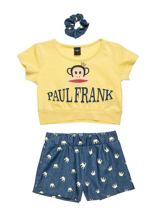 Kids' Set with Shorts Summer 2pcs Yellow