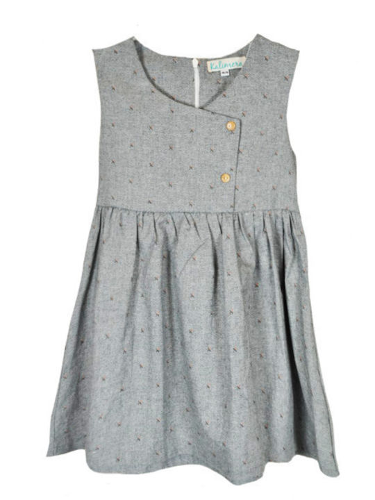 Kinderkleid Ärmellos Gray