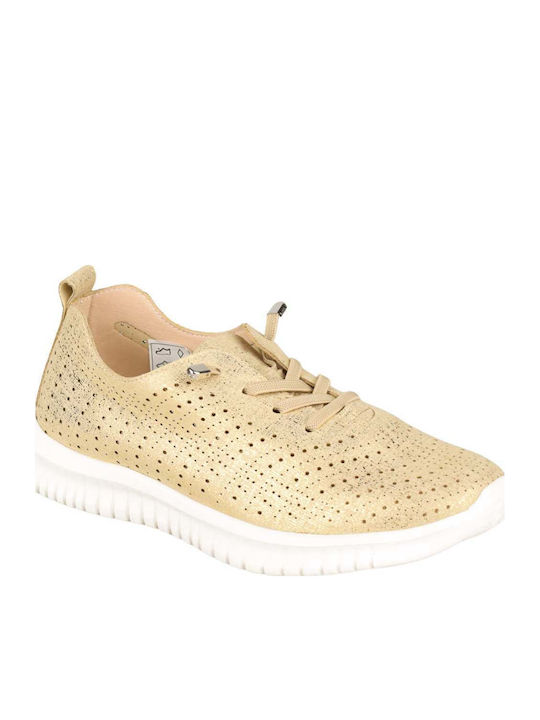 Amarpies Γυναικεία Ανατομικά Sneakers Χρυσό