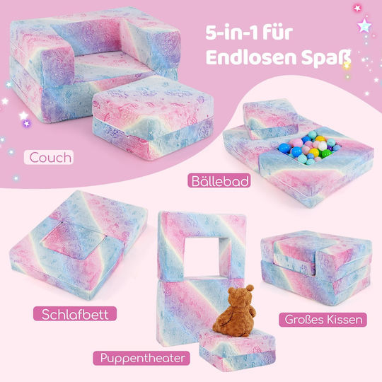 Kids Sofa Pink 90x60x40cm