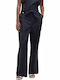 Elsie Women's Fabric Trousers Dark Navy