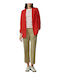 Women's Fabric Trousers Beige