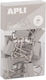 Metal Clips 15pcs Grey Apli 19982