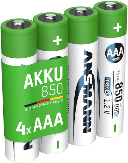 Ansmann Rechargeable Battery AAA Ni-MH 800mAh 1.2V 4pcs