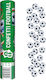 Tun 30cm cu Alb Confetti cu Mingi de Fotbal 1buc