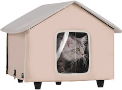 Vevor Elevated Heated Cat House Cat Heated Pad Brown Medium Vevor Elevated Heated Cat House Cat Heated Pad Brown Medium