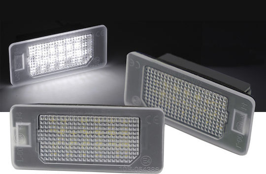 Vinstar Led License Plate Lights 12V for Fiat 500X 500E Set 2 Pieces