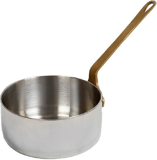 Espiel Shiny Μπωλ Σερβιρίσματος για Ντιπ Στρογγυλό Inox Ασημί με Διάμετρο 20εκ.