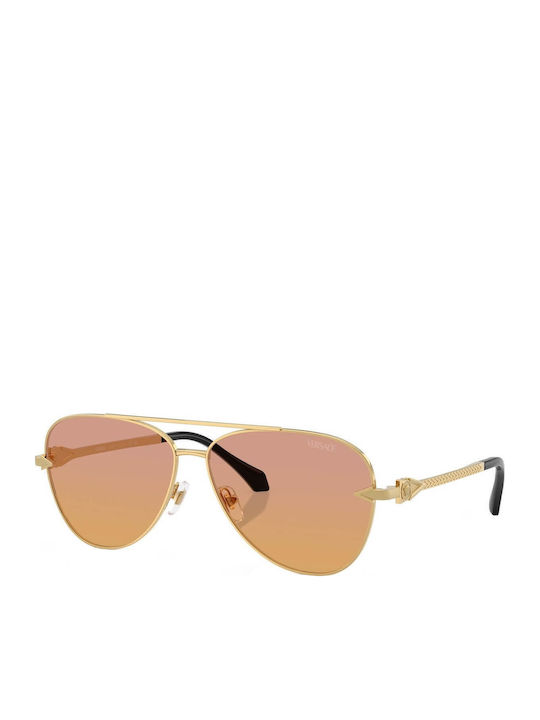 Versace Unisex Γυαλιά Ηλίου με Χρυσό Μεταλλικό Σκελετό