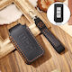 Hallmo Car Cowhide Leather Protective Key Cover Case for Mitsubishi Outlander Black