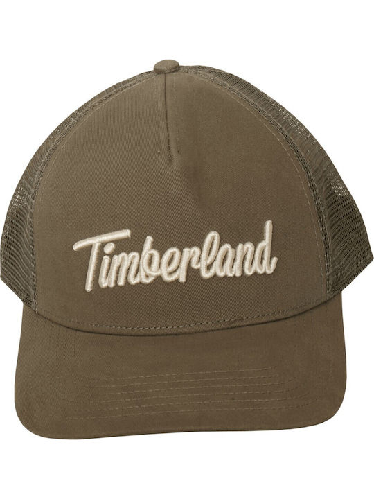 Șapcă Trucker Olive Timberland cu Broderie 3D
