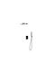 Sparke Built-in Mixer & Shower Head Set for Shower Black