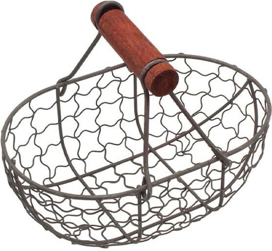 Φρουτιέρα Μεταλλική Καφέ