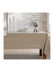 Nef-Nef Homeware Покривка за маса Памучна Steady Бежов 150x250бр