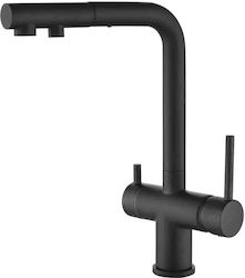 Helika Akvaduo Plus Tall Counter with Shower Inox Matte