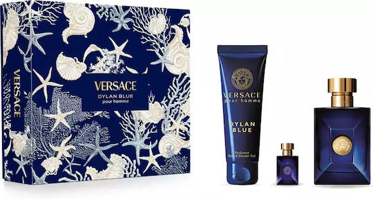 Versace Dylan Blue Pour Homme Men's Set with Eau de Parfum and Shower Gel
