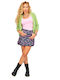 High-waisted Mini Skirt Floral Floral