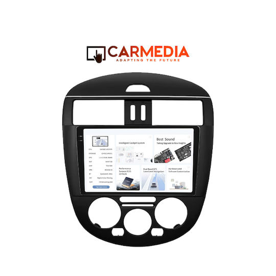 Carmedia Ηχοσύστημα Αυτοκινήτου για Nissan Pulsar 2014 (Bluetooth/USB/WiFi/GPS/Apple-Carplay/Android-Auto) με Οθόνη Αφής 9.5"