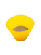 Poliplast Knopf Möbelgriff aus Kunststoff & Metallisch Yellow Ø28mm 31-11-013 1Stück