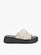 Women's Flat Sandals Flatforms in Ecru Color