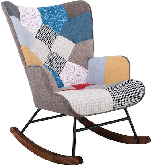 Alma Fotoliu Balansoar Patchwork 67x86x92cm