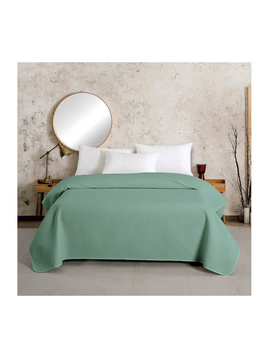 Melinen Zara Σετ Κουβερλί Υπέρδιπλο Microfiber Aqua 220x240cm