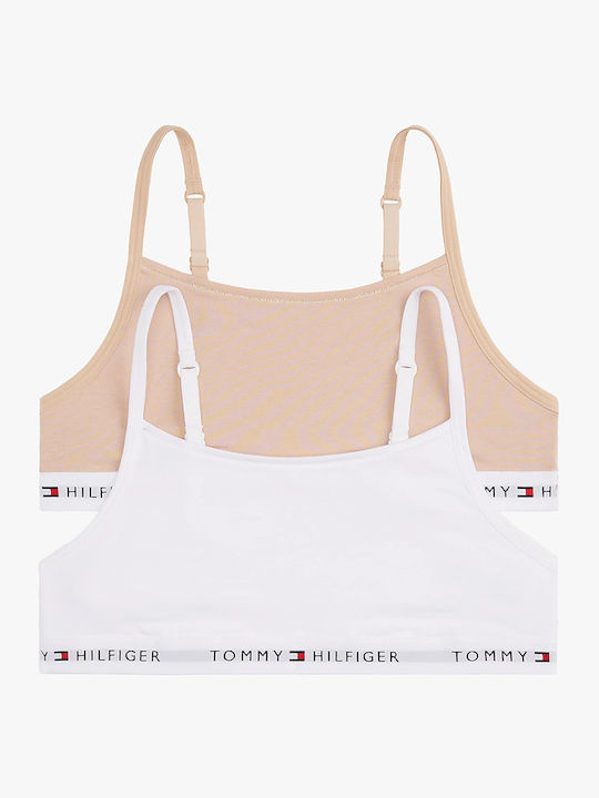 Tommy Hilfiger Γυναικείο Μπουστάκι Μπεζ-λευκό