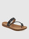 Women's Flat Sandals in Black Color
