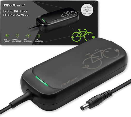Φορτιστής E-bike 36v 42v 2a 5.5*2.5 Qoltec