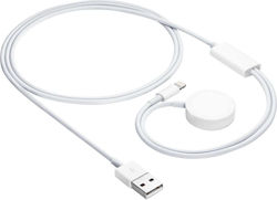 Akyga Charging Cable Φορτιστής για Apple Watch Ultra 2, Series 9, 8, 7, 6, 5, 4, 3, 2, 1 Μαύρος Akyga Charging Cable Φορτιστής για Apple Watch Ultra 2, Series 9, 8, 7, 6, 5, 4, 3, 2, 1 Μαύρος