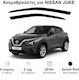 Heko Set of Windbreakers Front Car Dark Fime for Nissan Juke 2019+ 2pcs