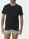 Active Core Men's Undershirts Short-sleeved in Black Color 3Pack