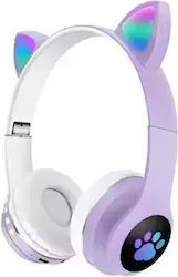 P47M Cat Ear Безжични / Жични On Ear Слушалки L...
