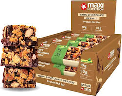 MaxiNutrition Protein Nut Bar Μπάρες Πρωτεΐνης με Γεύση Dark Chocolate Peanut 12x46gr MaxiNutrition Protein Nut Bar Μπάρες Πρωτεΐνης με Γεύση Dark Chocolate Peanut 12x46gr