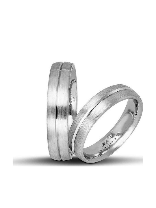 Themelidis Jewels Σετ Βέρες από Λευκόχρυσο 14Κ