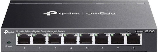 TP-LINK Omada 8-Port Gigabit Easy Verwaltet L2 Switch mit 8 Ports Ethernet