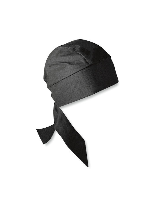 Zan Headgear Μπαντάνα Αναβάτη Μοτοσυκλέτας Βαμβακερή Μαύρο Χρώμα